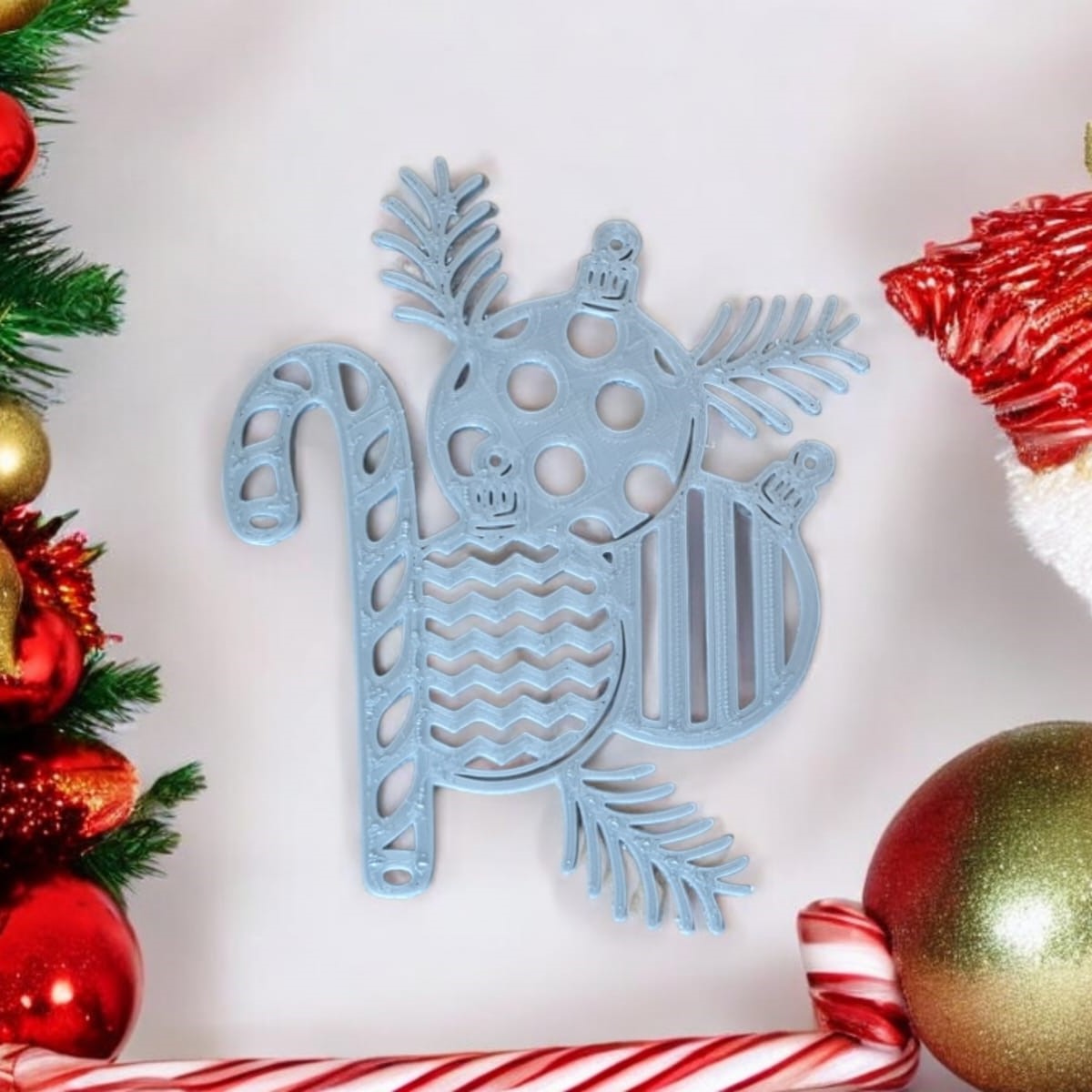 Christmas Balls Flat Ornament